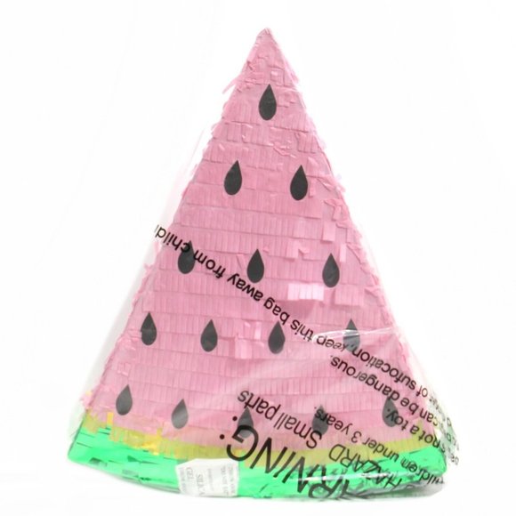 Watermelon Pinata for Kids Birthday One in a Melon Party Decorations 13.7x16.3 - Picture 1 of 6